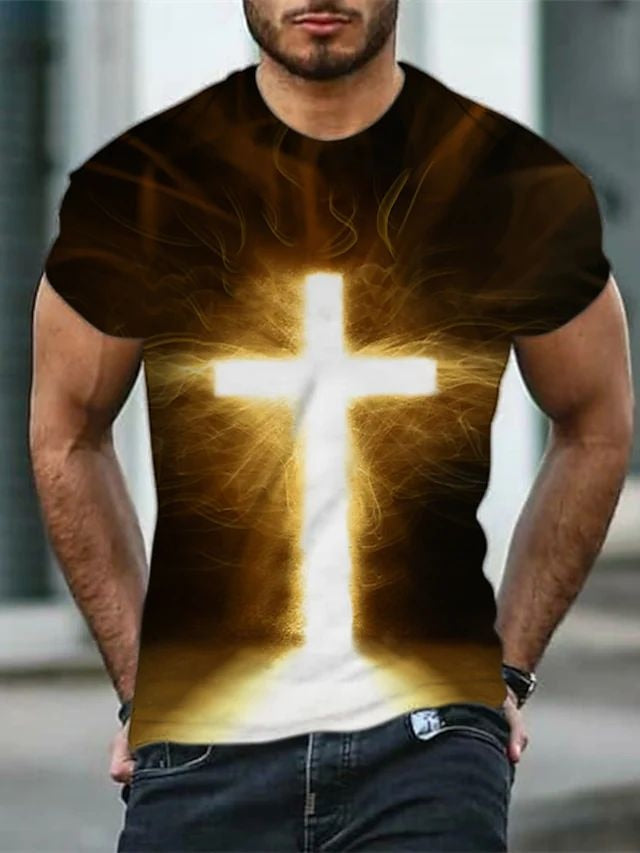 Fashion Jesus Christ 3D Printed T-shirt men