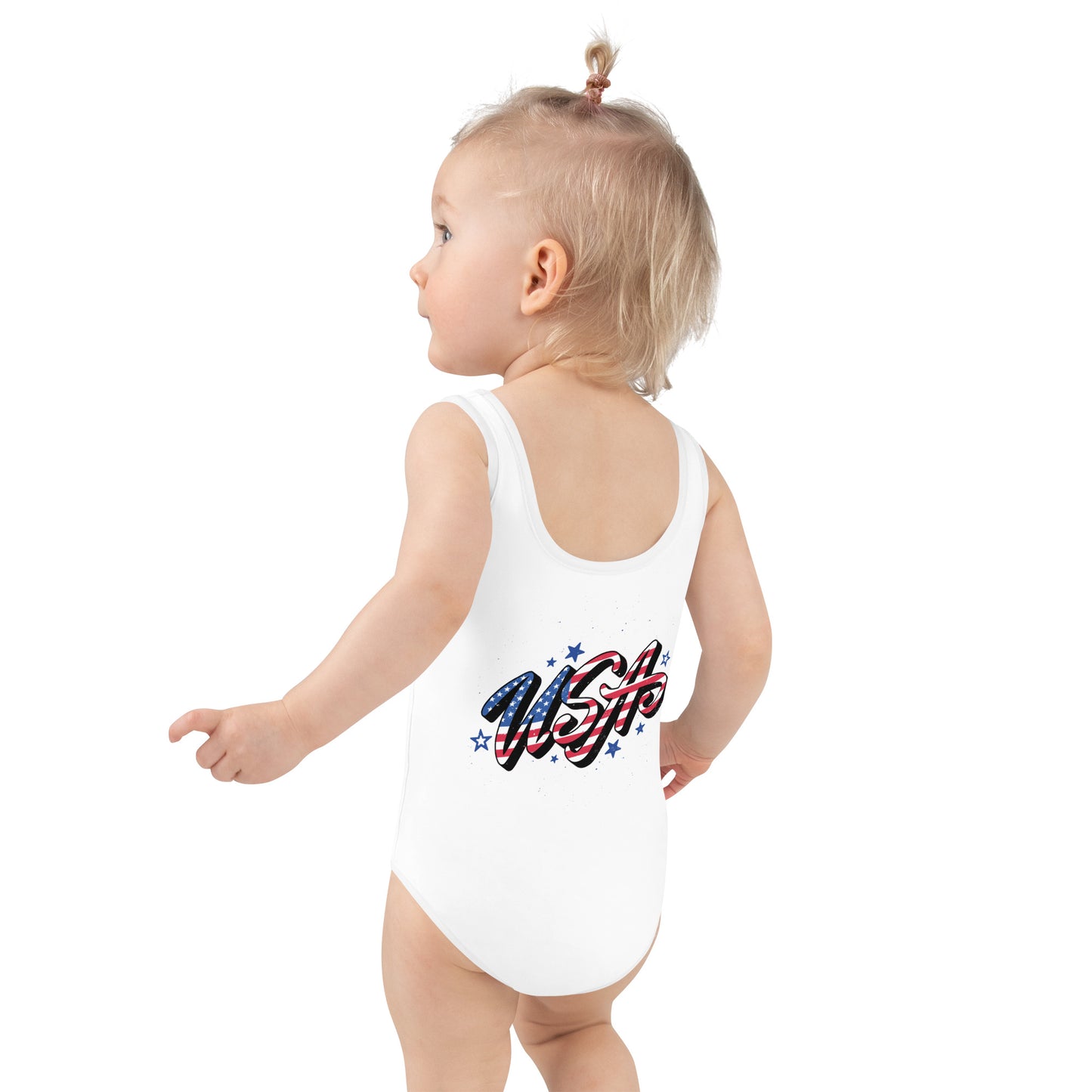 All-Over Print Kids Swimsuit 4 of july