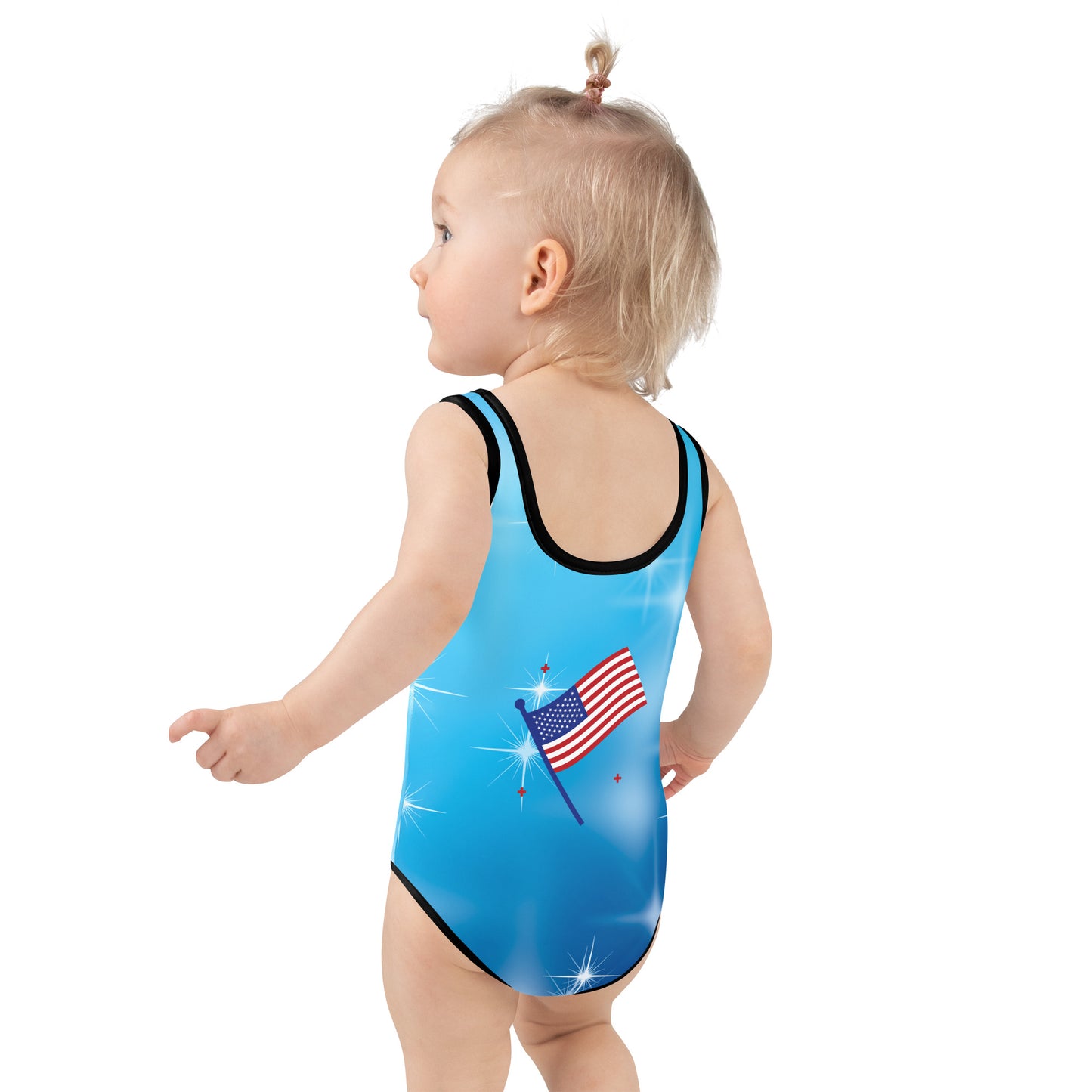 All-Over Print Kids Swimsuit 4 of July