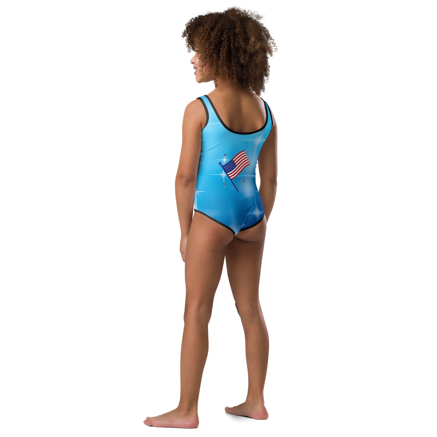 All-Over Print Kids Swimsuit 4 of July