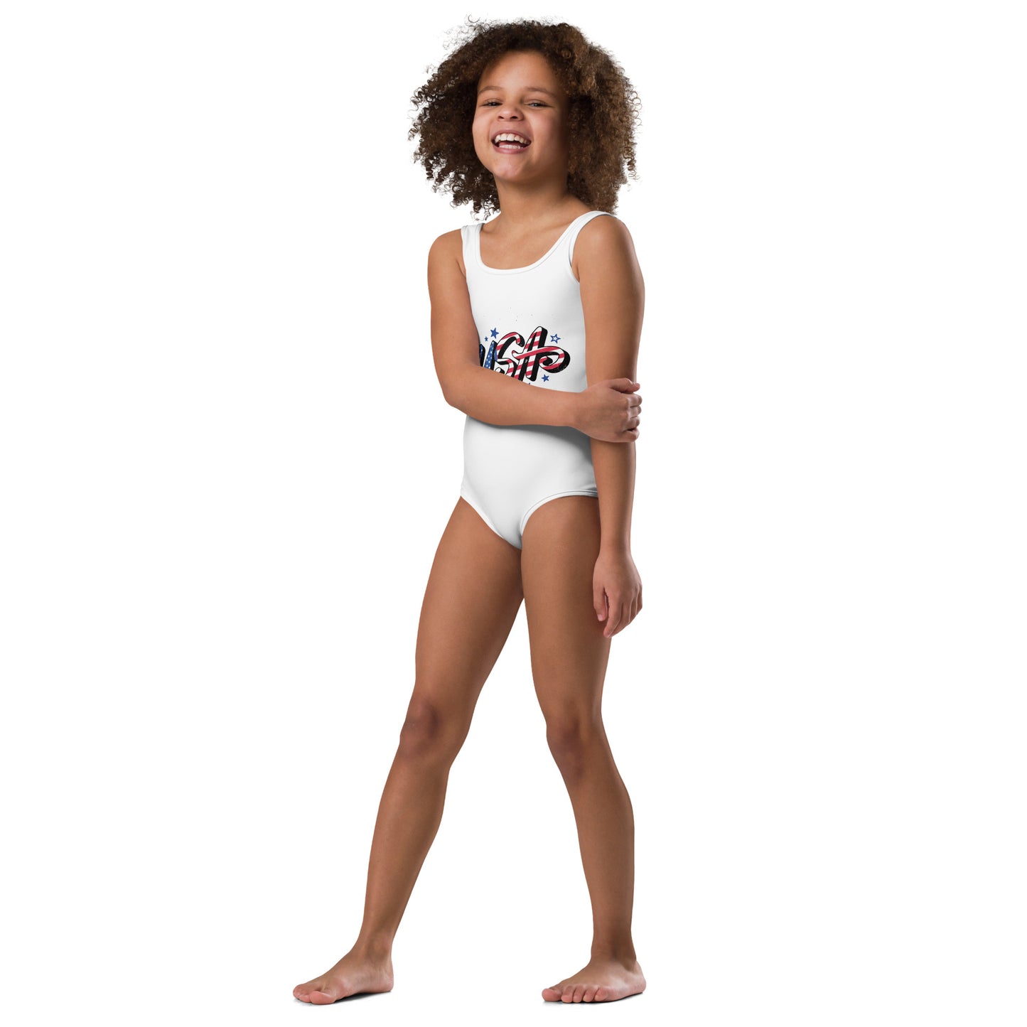 All-Over Print Kids Swimsuit 4 of july