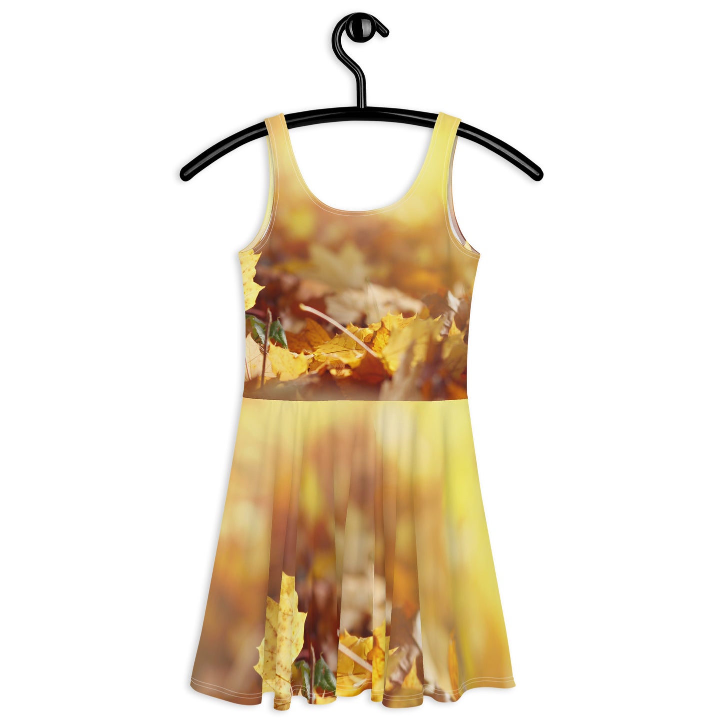 Gold leaf Skater Dress