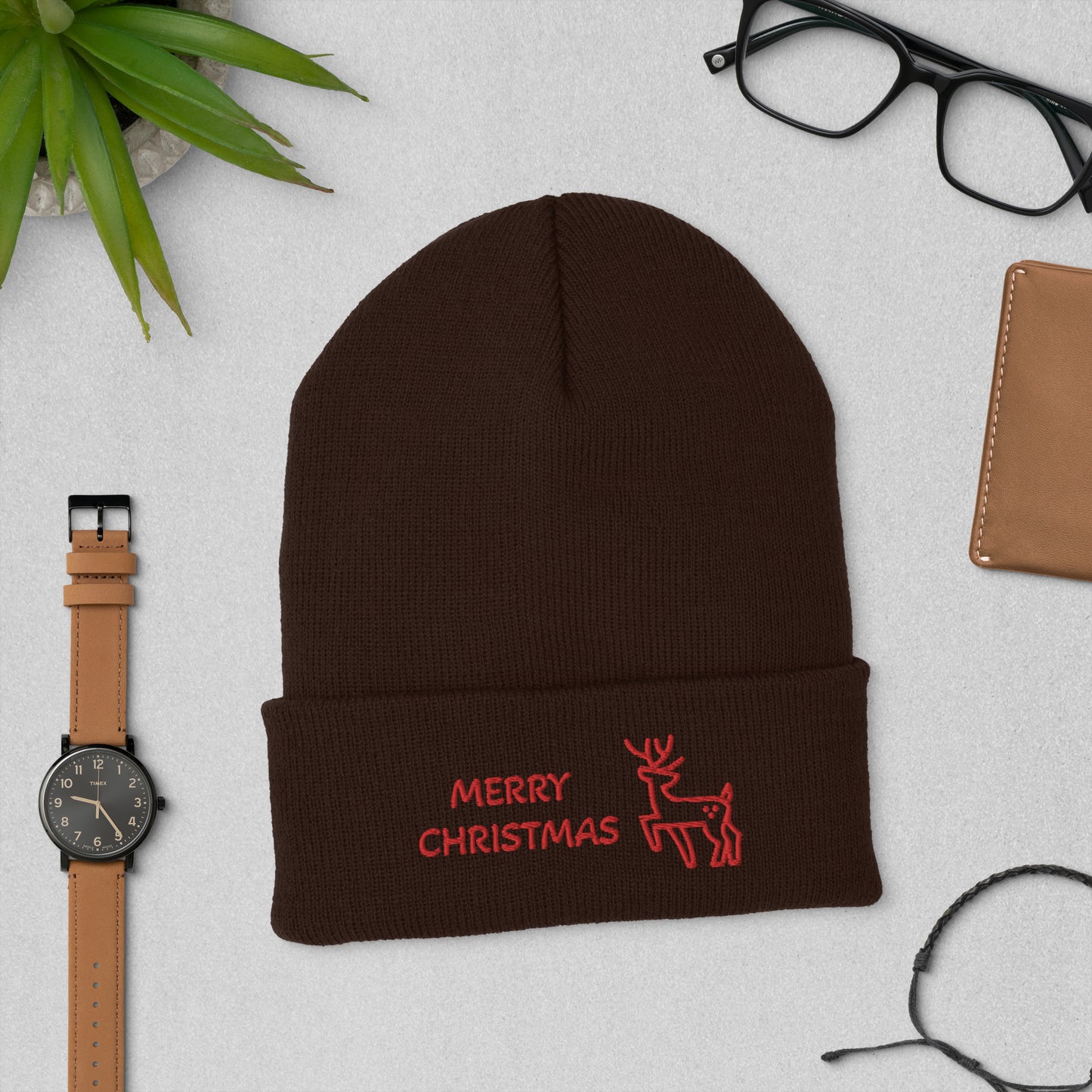 Christmas Cuffed Beanie