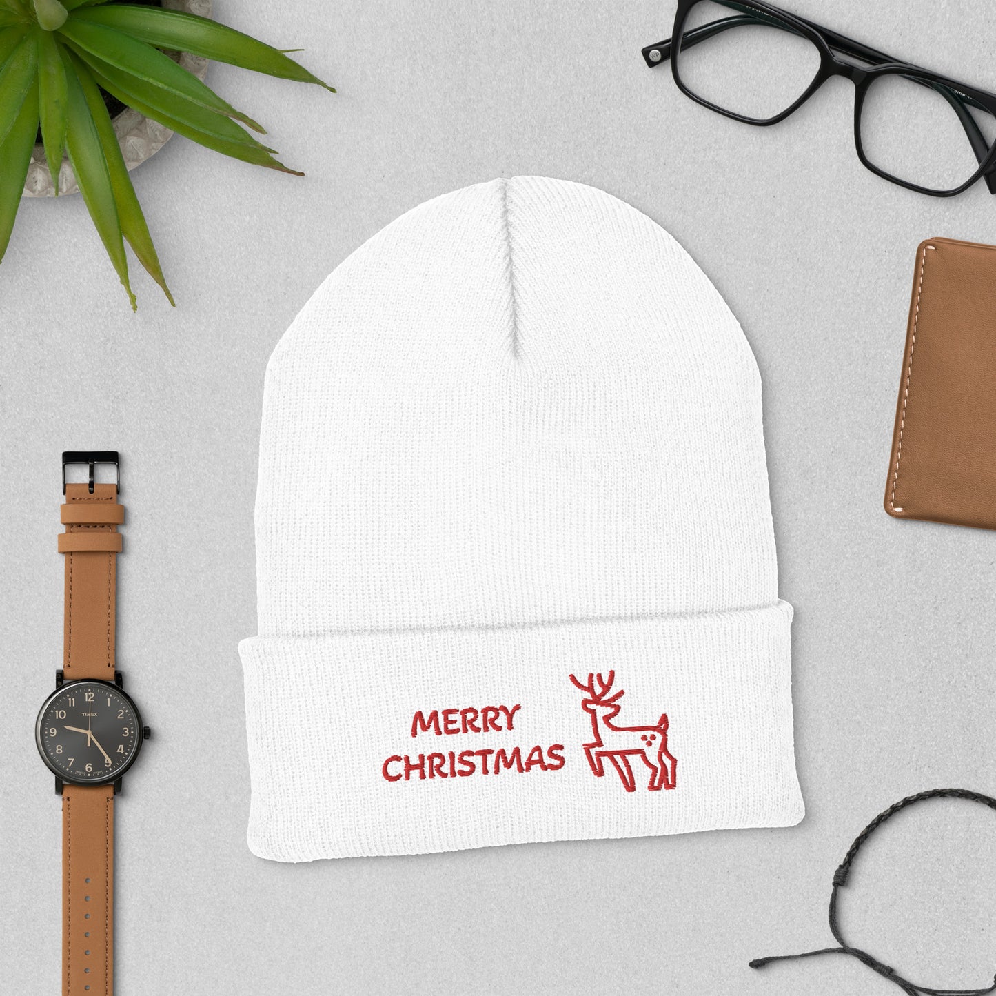 Christmas Cuffed Beanie