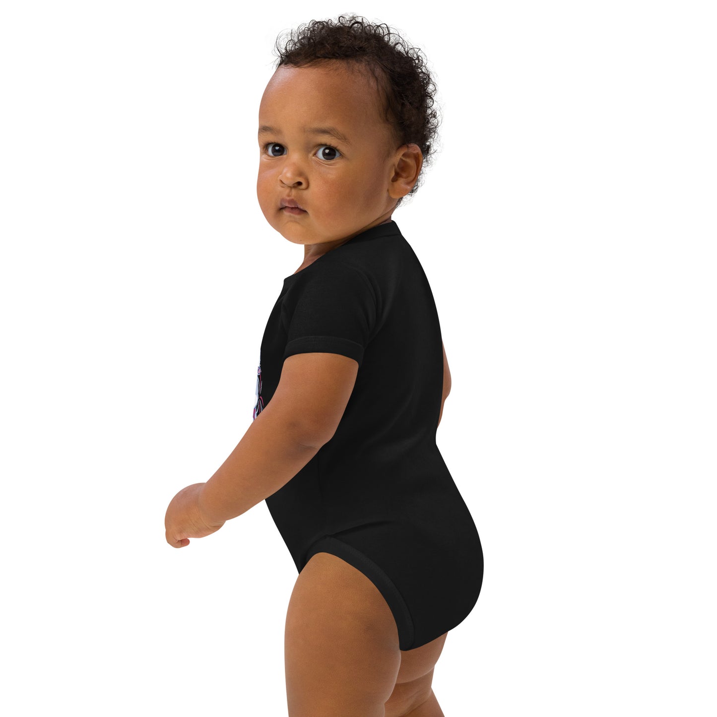 Organic 4 of July  cotton baby bodysuit