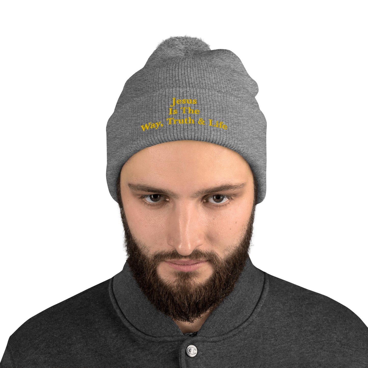 Jesus is the Way, Truth & Life Pom-Pom Beanie