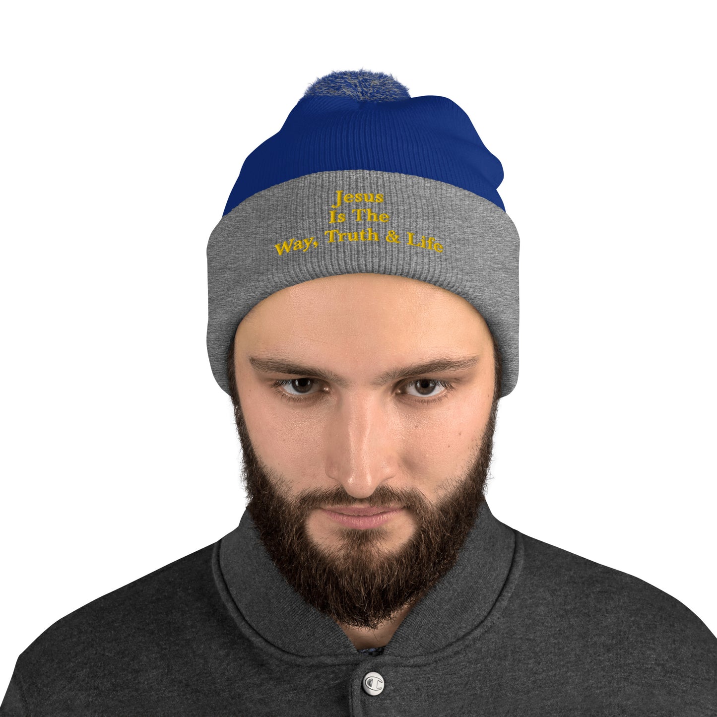 Jesus is the Way, Truth & Life Pom-Pom Beanie