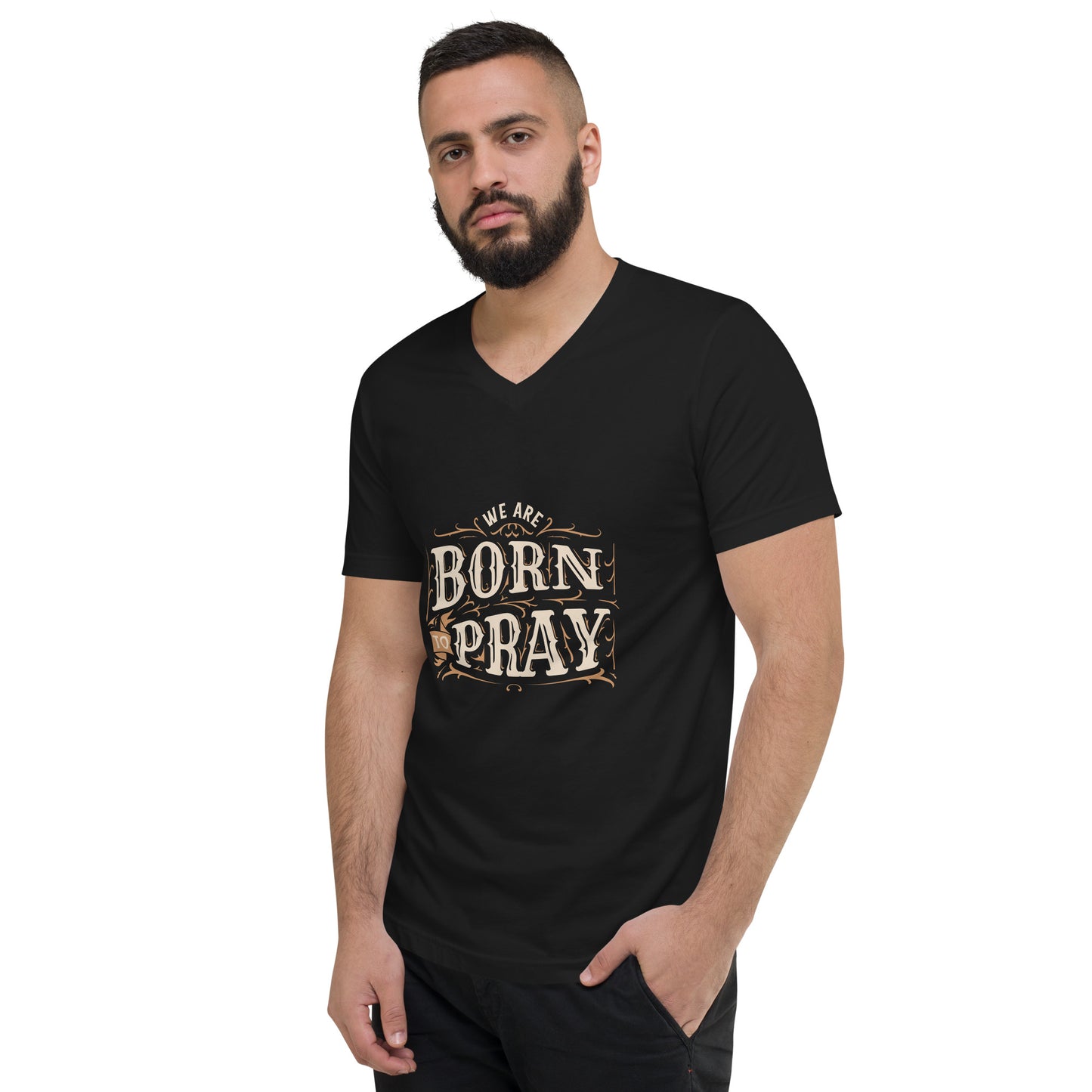 Pray Short Sleeve V-Neck T-Shirt