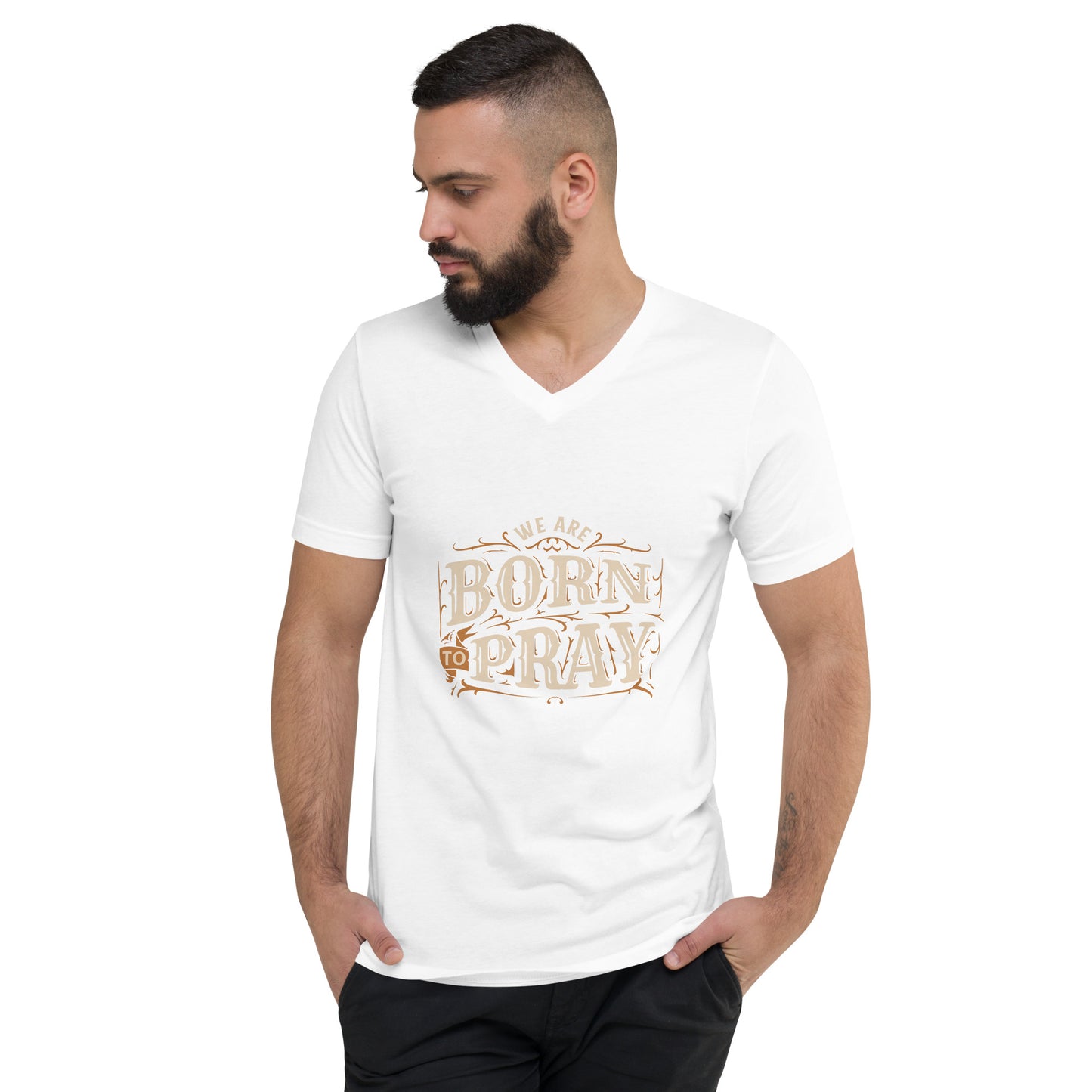 Pray Short Sleeve V-Neck T-Shirt