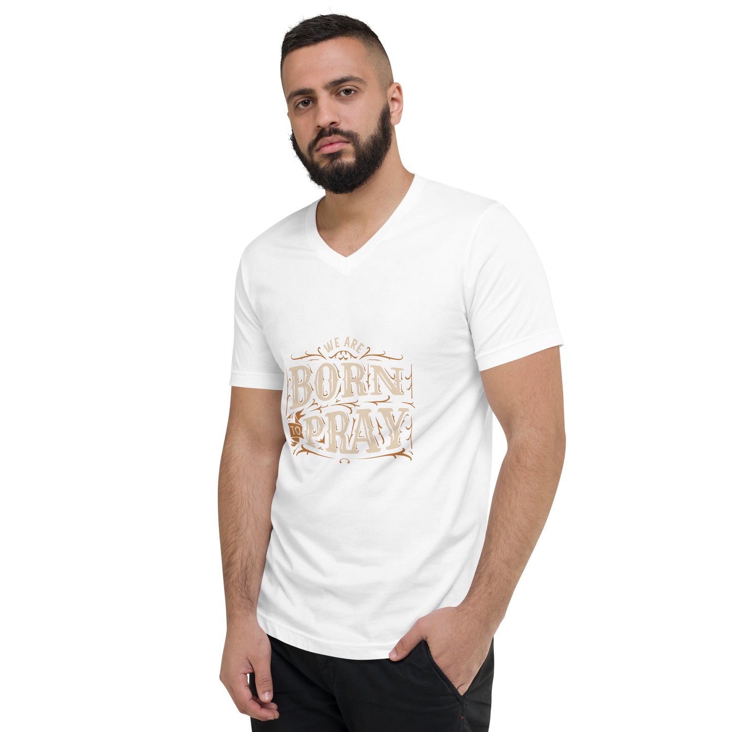 Pray Short Sleeve V-Neck T-Shirt