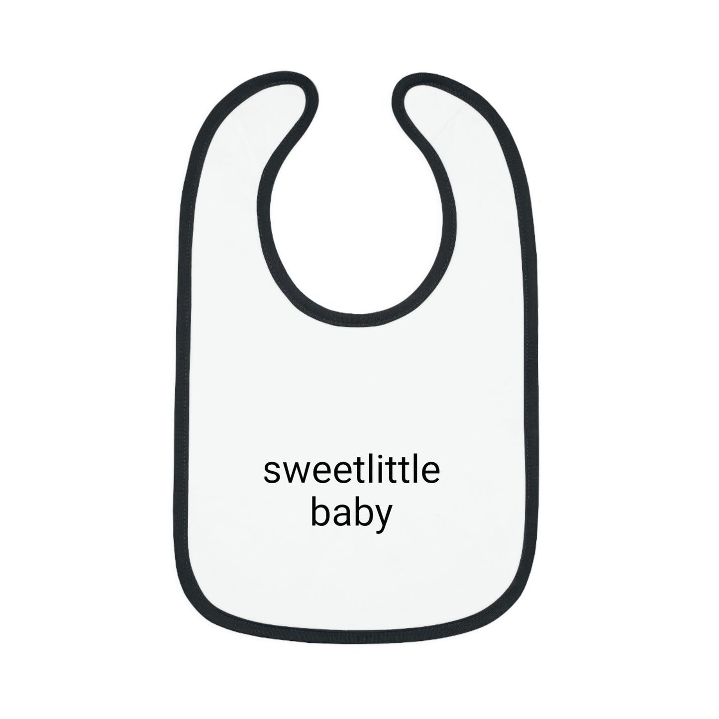 Baby Contrast Trim Jersey Bib