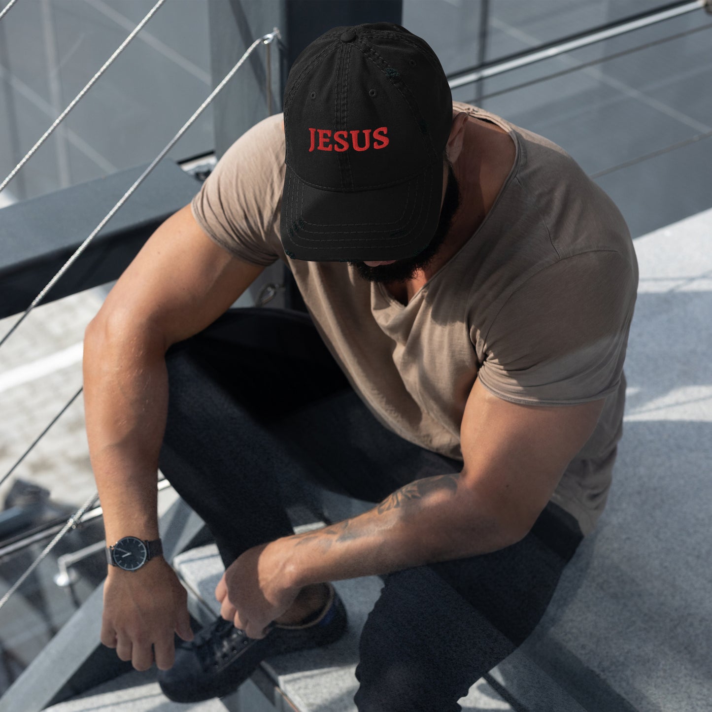 Distressed Jesus Hat