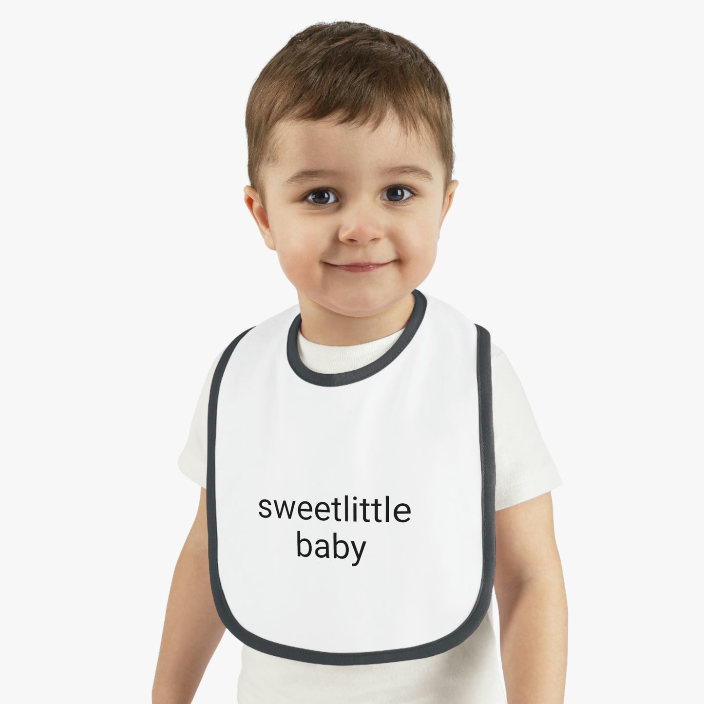 Baby Contrast Trim Jersey Bib