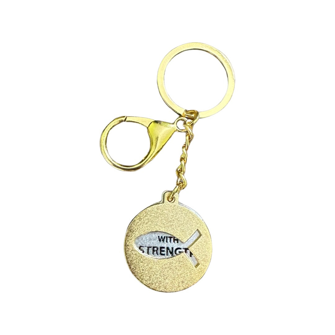 Blessed and Peace Keychain