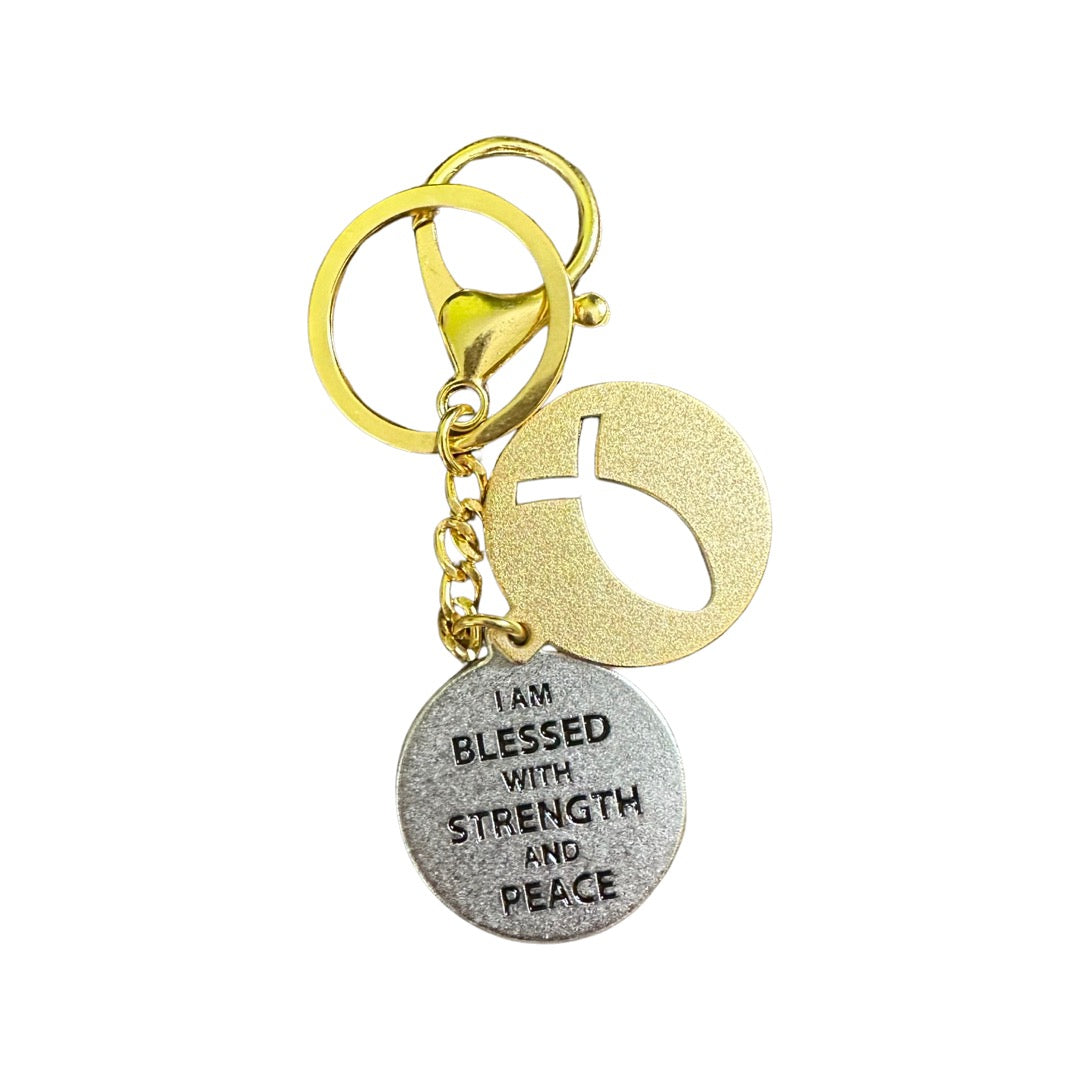 Blessed and Peace Keychain